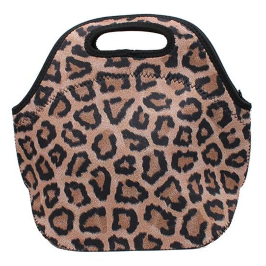 Leopard Lunch Bag Tote