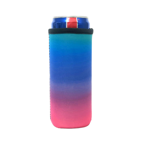 Pink Ombre 12oz Slim Can Cooler