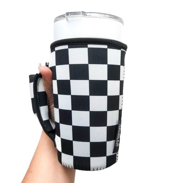 Checkerboard 20oz Large Coffee / Tea / Tumbler Handler™
