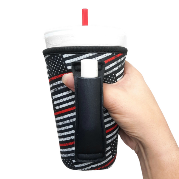 Red Line 16oz PINT Glass / Medium Fountain Drinks and Tumbler Handlers™