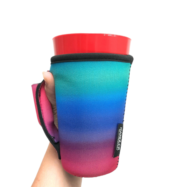 Pink Ombre 16oz PINT Glass / Medium Fountain Drinks and Tumbler Handlers™