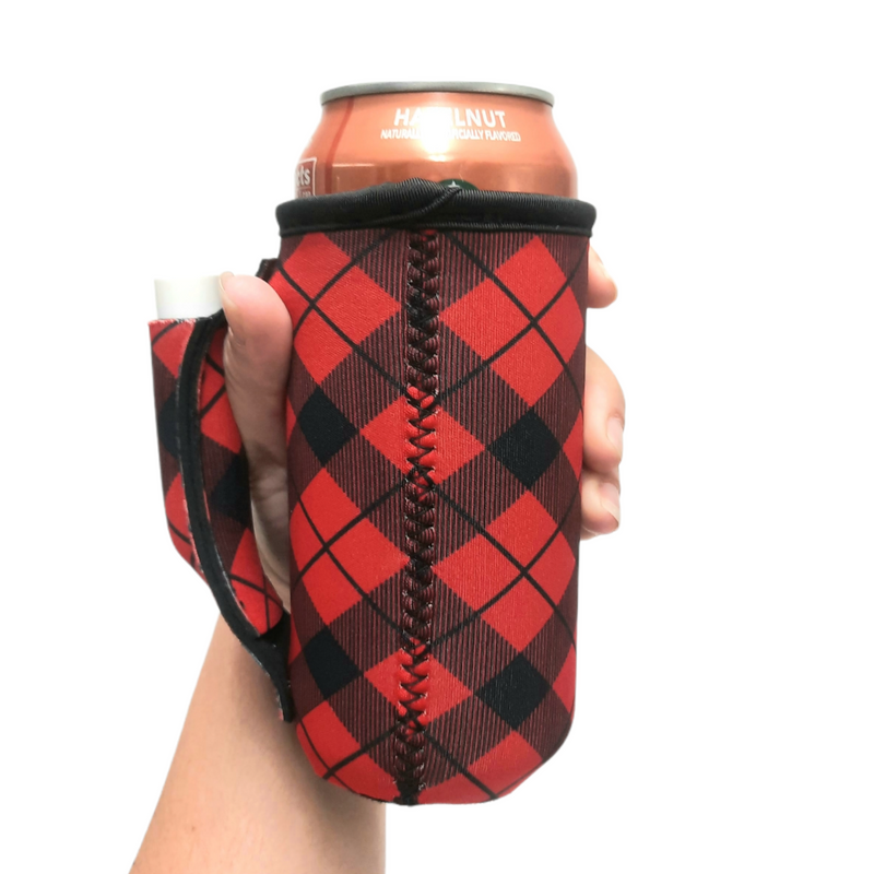 Red Plaid 16oz Can Handler™