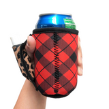 Red Plaid w/ Leopard 12oz Stubby Can Handler™