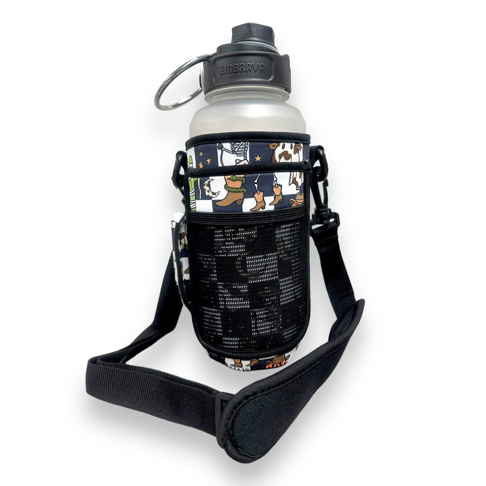 Halloween Checkers 30-40oz Tumbler Handler™  With Carrying Strap
