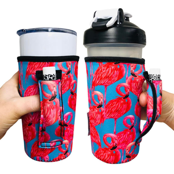 Blue Flamingo 20oz Large Coffee / Tea / Tumbler Handler™