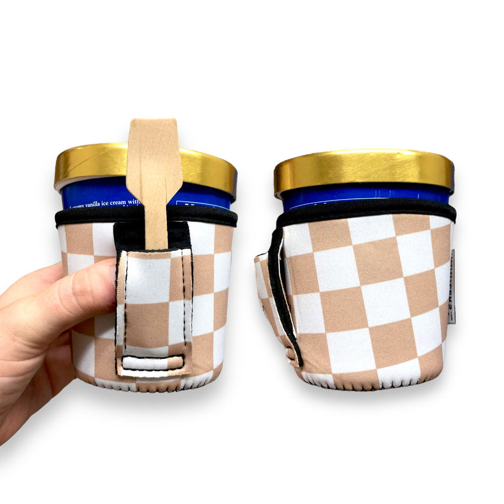 Tan Checkerboard Pint Size Ice Cream Handler™
