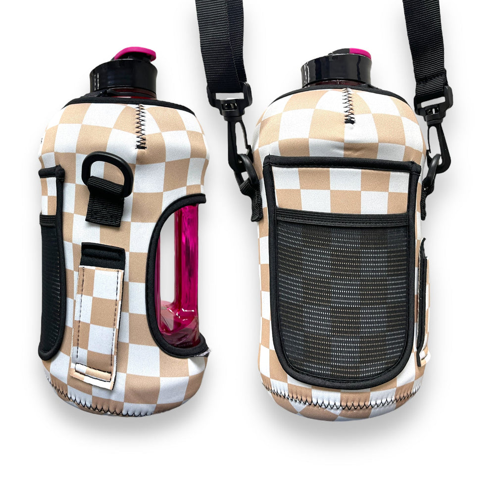 Tan Checkerboard 1/2 Gallon Jug Carrying Handler™