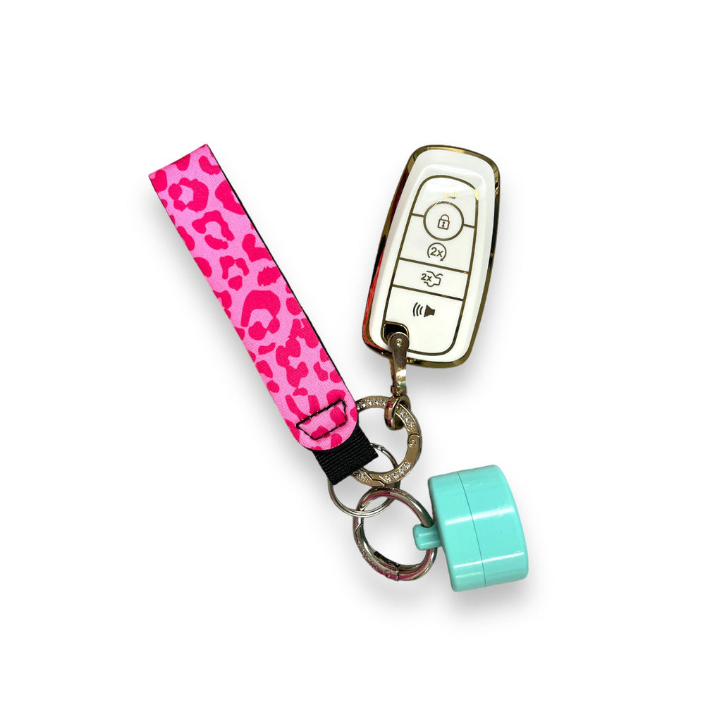 Bubble Gum Kitty Wristlet Keychain