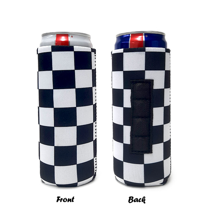 Checkerboard 12oz Magnetic Slim Can Sleeve