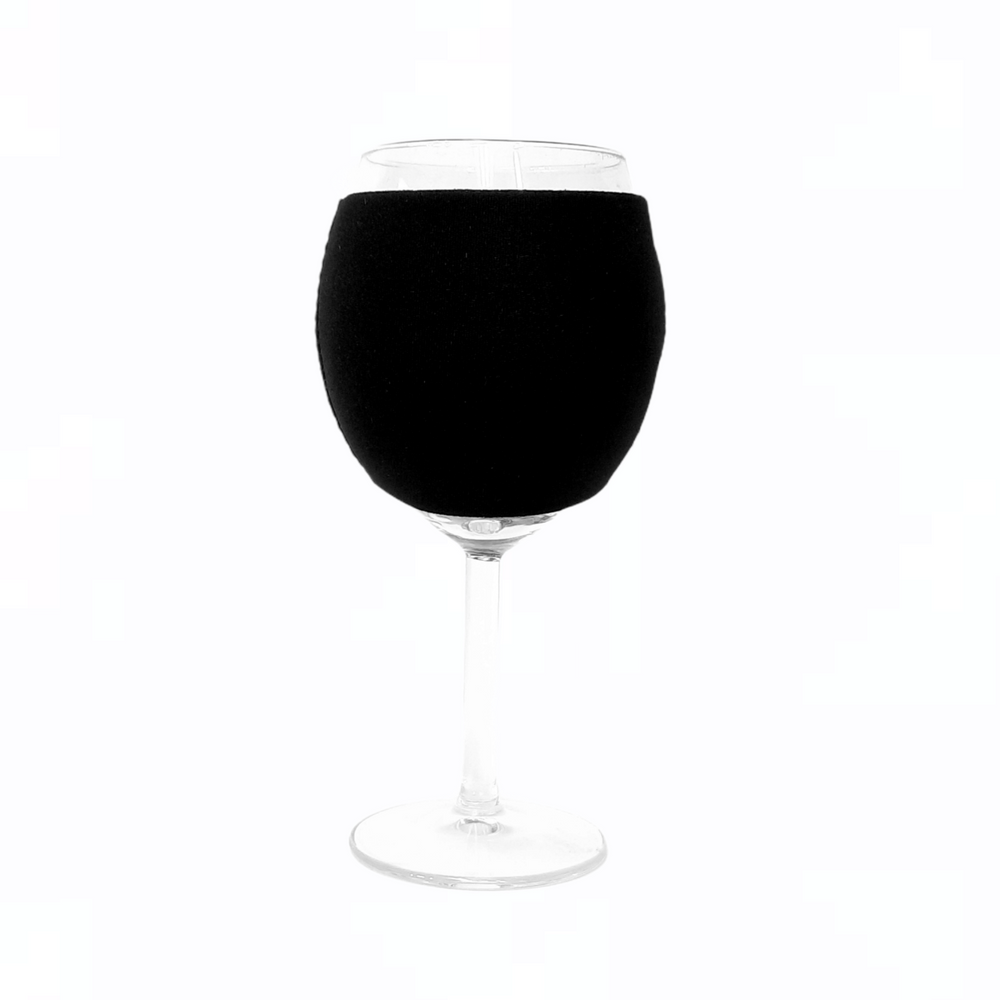 Black Wine Glass Sleeve