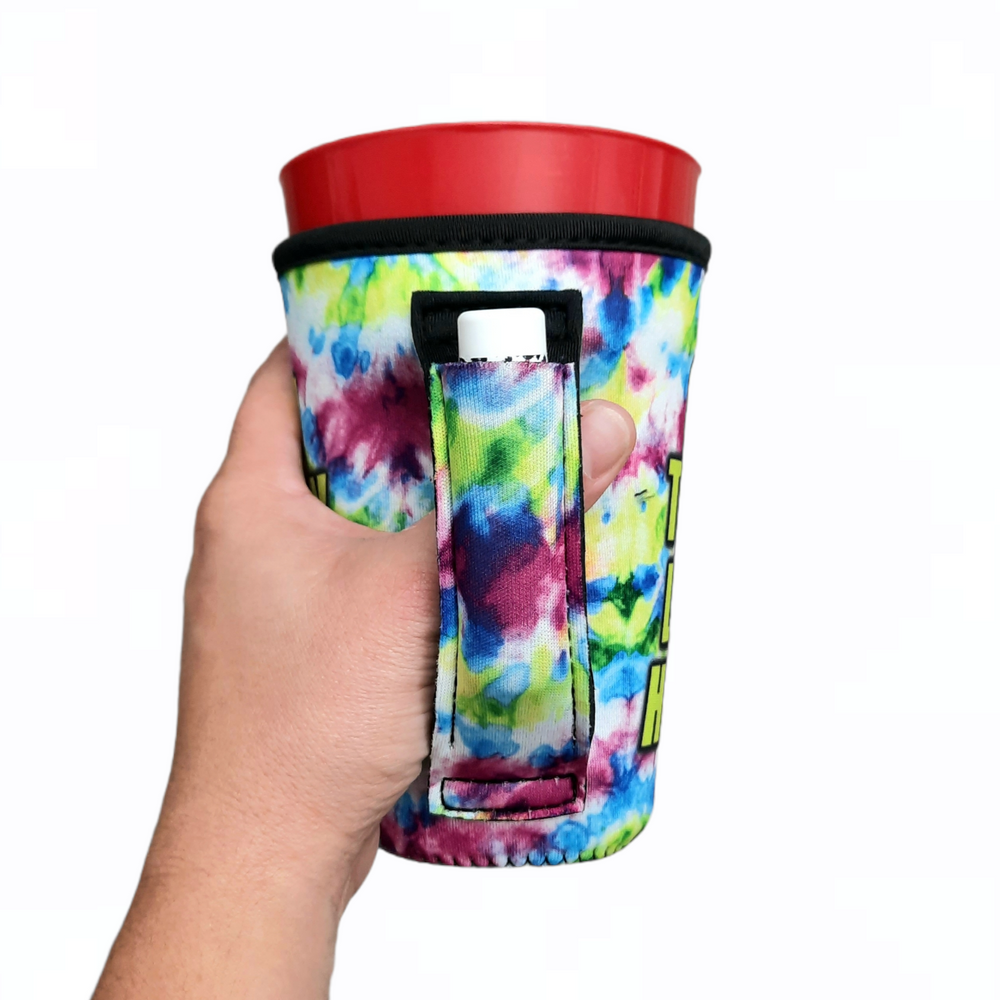 Stay Trippy Little Hippie 16oz PINT Glass / Medium Fountain Drinks and Tumbler Handlers™
