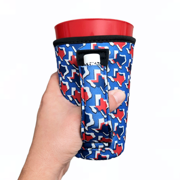 Red White & Texas 16oz PINT Glass / Medium Fountain Drinks and Tumbler Handlers™