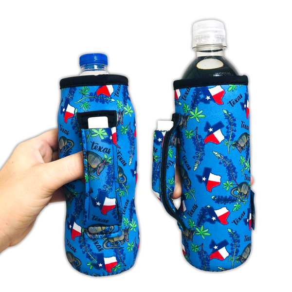 Texas Blue Bonnets 16-24oz Soda & Water Bottle / Tallboy Can Handler™