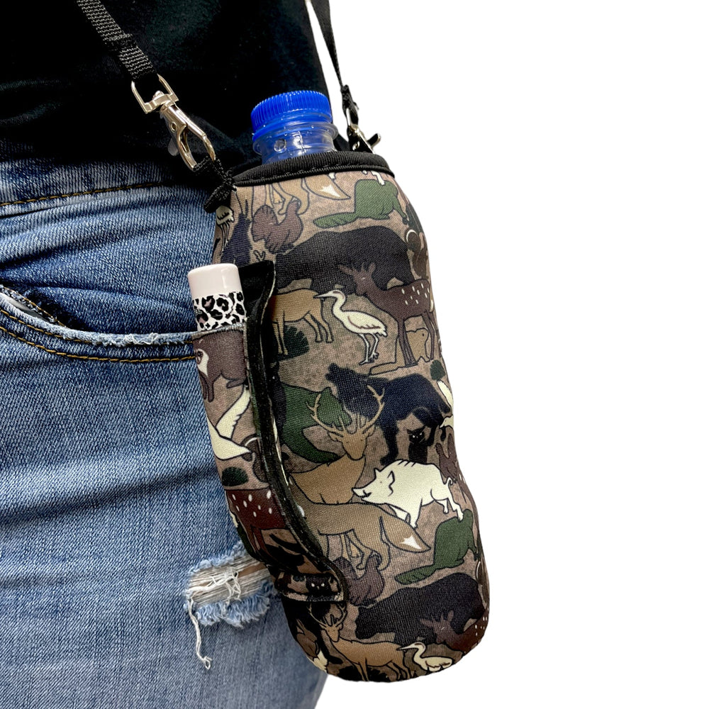 16oz Water Bottle Handler  W/ Carrying Strap