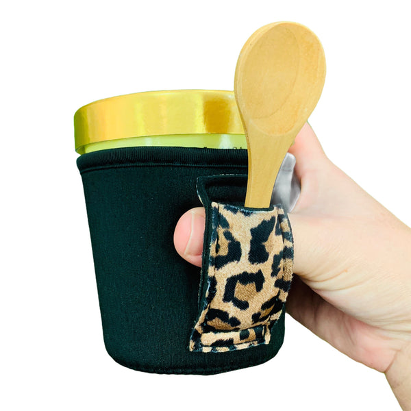 Black w/ Leopard Pint Size Ice Cream Handler™