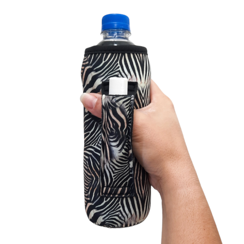 Zebra 16-24oz Soda & Water Bottle / Tallboy Can Handler™