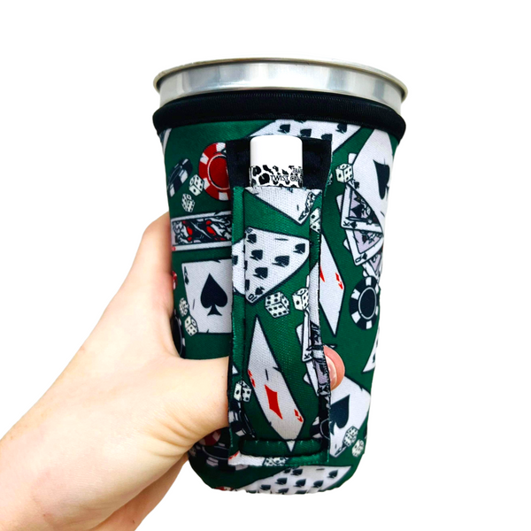 Poker 16oz PINT Glass / Medium Fountain Drinks and Hot Coffee Handlers™
