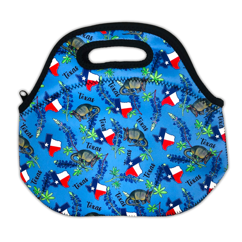 Texas Blue Bonnets Lunch Bag Tote