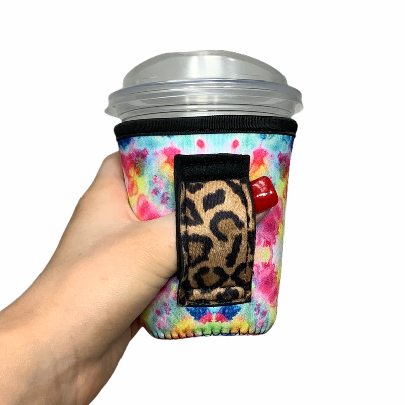 Tie Dye w/ Leopard 12oz Small/Tall Coffee Handler™