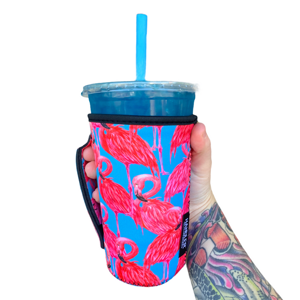 Blue Flamingo 20oz Large Coffee / Tea / Tumbler Handler™