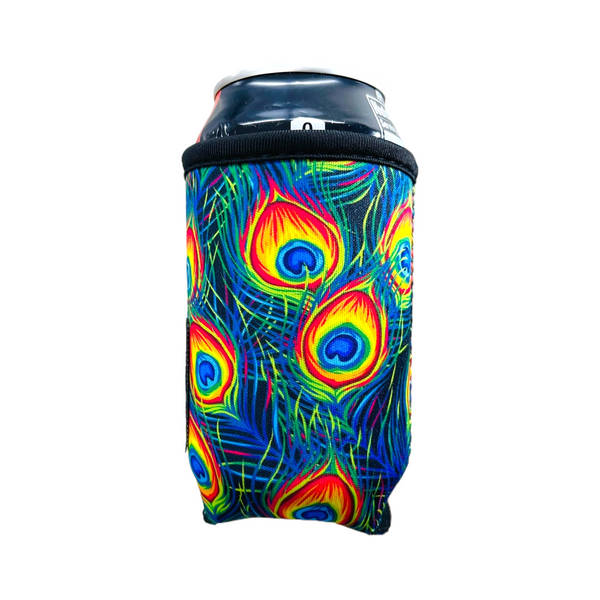 Peacock Feathers 12oz Regular Can Sleeve