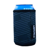 12oz Stubby Can Cooler - ACADEMY -  Blacked Out USA Flag
