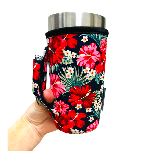 Hibiscus 20oz Large Coffee / Tea / Tumbler Handler™
