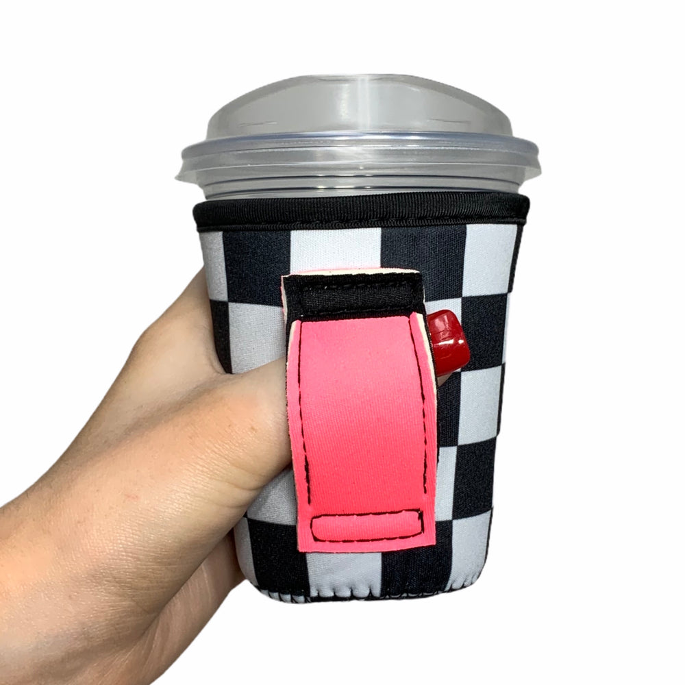 Checkerboard w/ Neon Pink Small & Medium Coffee Handler™