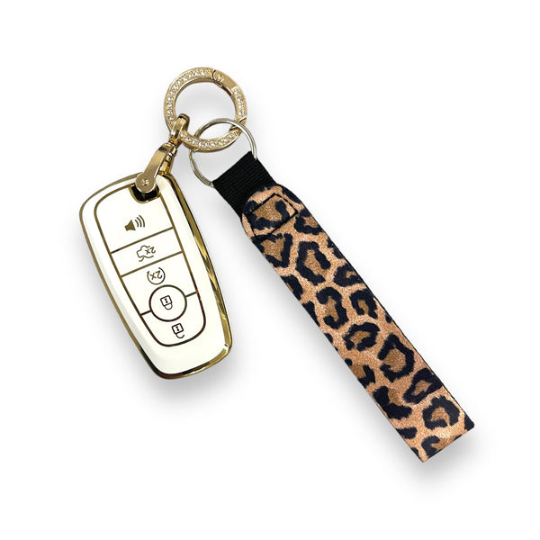 Leopard Wristlet Keychain
