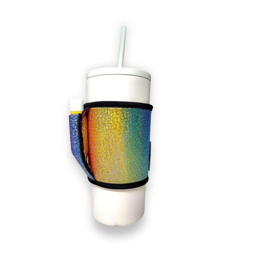 Iridescent Rainbow Small / Medium Bottomless Handler™ - Drink Handlers
