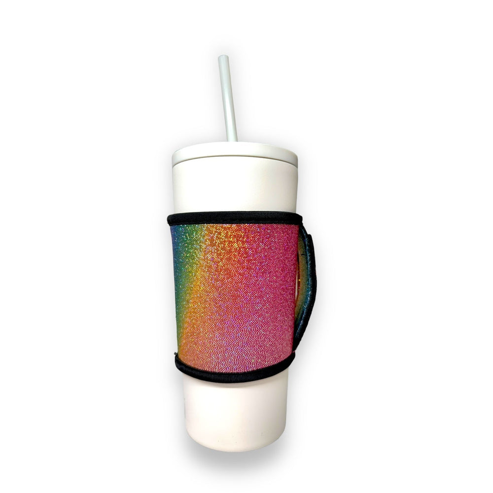Iridescent Rainbow Small / Medium Bottomless Handler™ - Drink Handlers