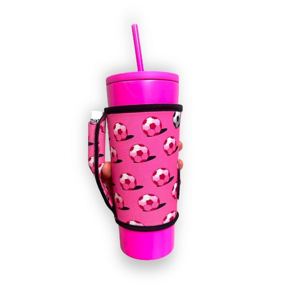Pink Soccer Large / XL Bottomless Handler™ - Drink Handlers