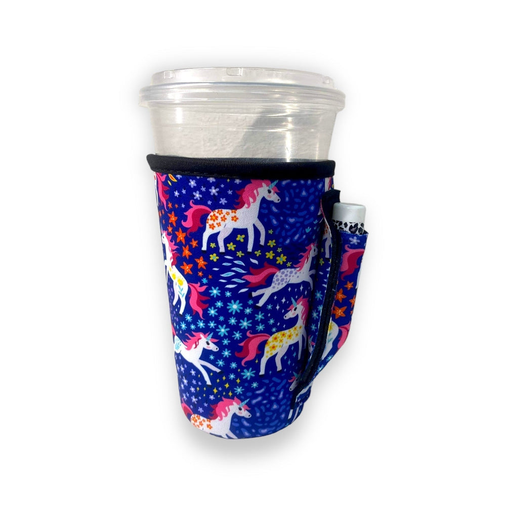 Unicorns 16oz PINT Glass / Medium Fountain Drinks and Hot Coffee Handlers™ - Drink Handlers